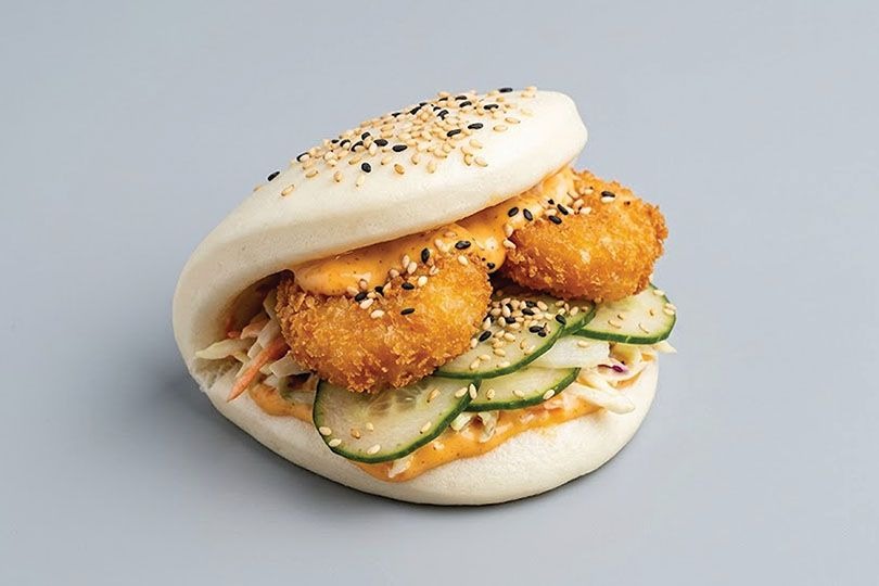 Fried Shrimp Bao Bun